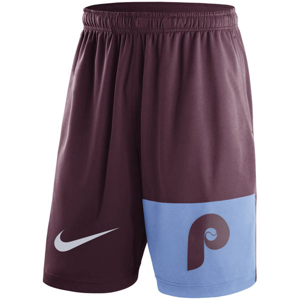 Men's Philadelphia Phillies Nike Maroon Cooperstown Collection Dry Fly Shorts